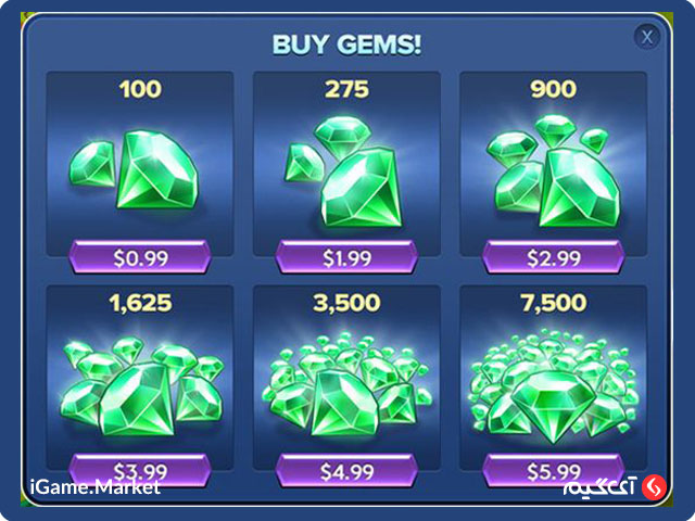 خرید درون برنامهای( Gem )