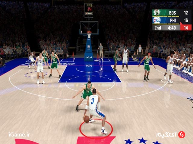 گرافیک جذاب بازی NBA 2K24 Arcade Edition