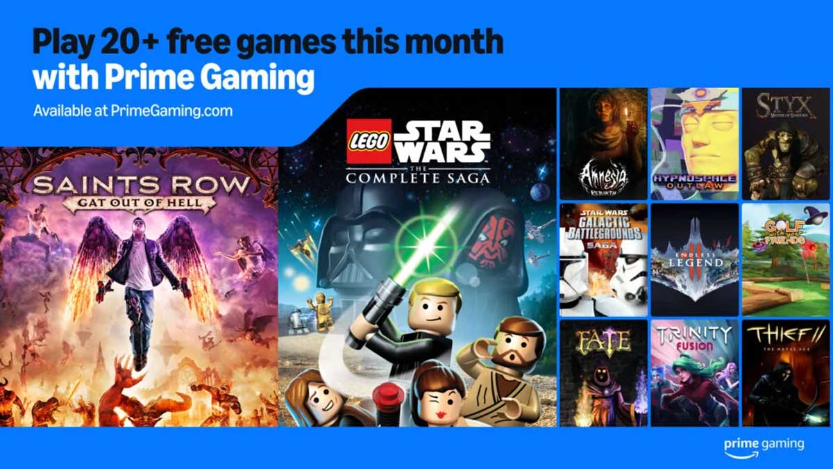 بازی‌های رایگان Prime Gaming در ماه مه ۲۰۲۵ اعلام شد؛ از LEGO Star Wars تا Wolfenstein II