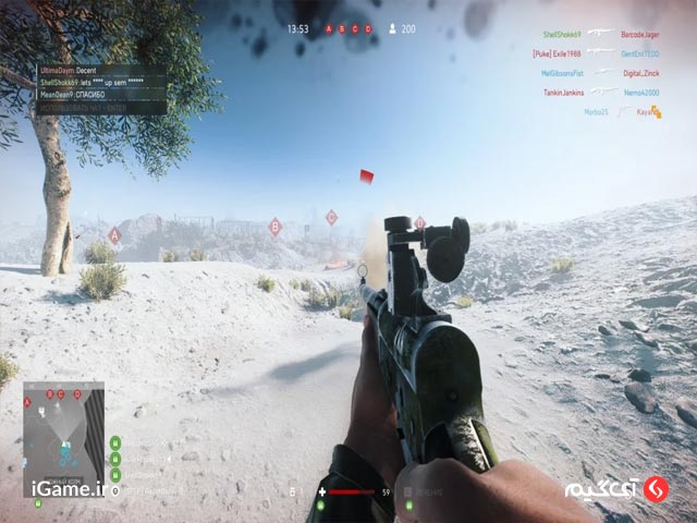 محیط بازی Battlefield V (Sniper Class)
