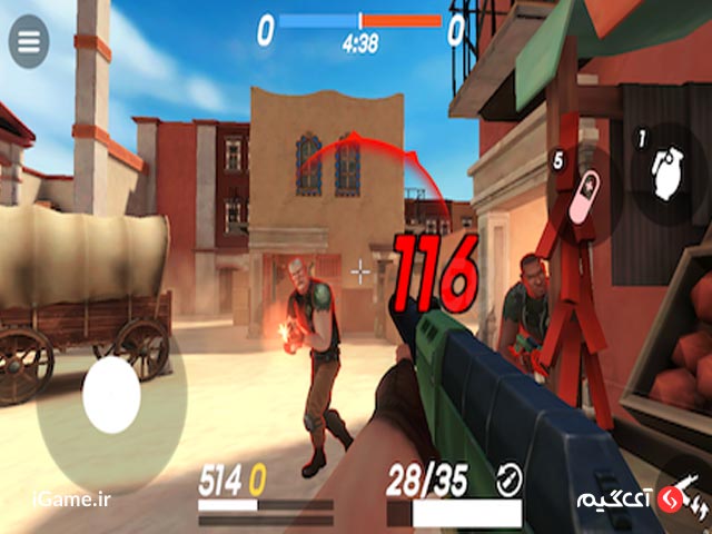 محیط فانتزی بازی Guns of Boom