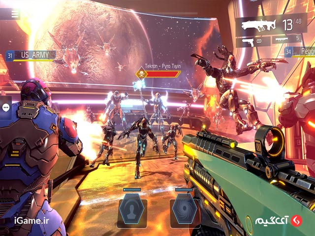 گرافیک خیره کننده بازی تفنگی Shadowgun Legends در اندروید