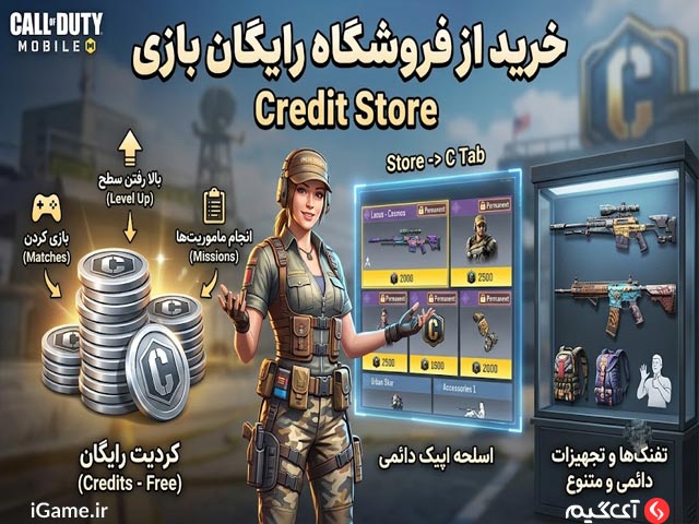 خرید از فروشگاه رایگان بازی (Credit Store)