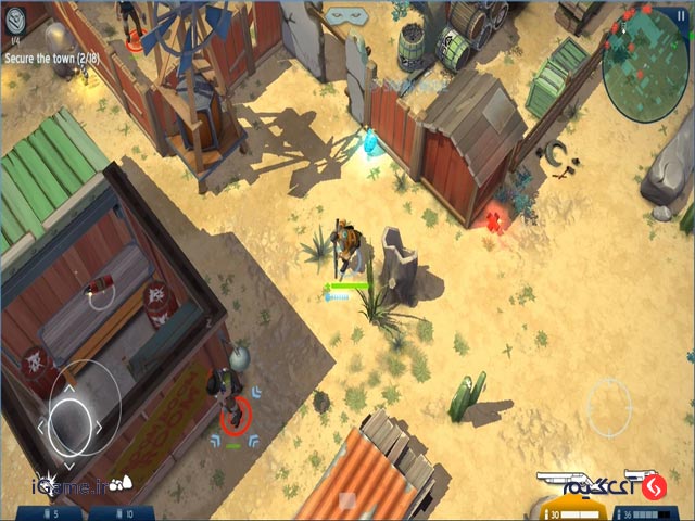 محیط بازی مخفی کاری Space Marshals 2 در گوشی اندروید