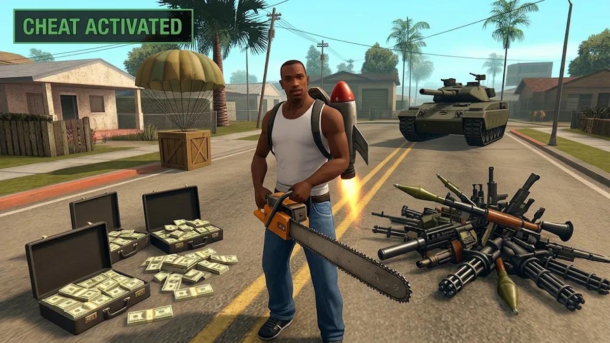 راهنمای جامع رمزها و کدهای تقلب بازی GTA San Andreas برای کامپیوتر