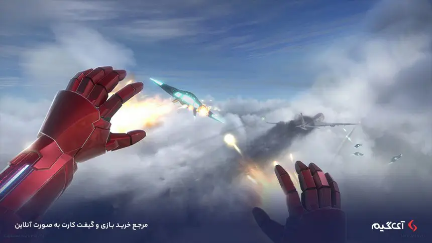 خرید بازی Iron Man VR استفاده از کنترلهای حرکتی برای تیر اندازی