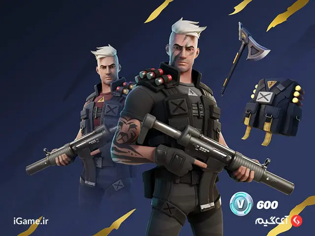 پک Machinist Mina فورتنایت بازی به سبک جنگجویان نظامی با خرید استارترپک Hazard Platoon Pack